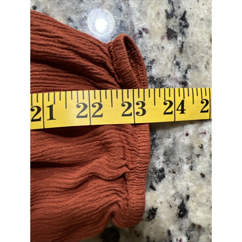 Knox Rose Dress Women XL Rust Orange Boho Festival Midi Crochet Ruffle Hippie - Picture 13 of 16